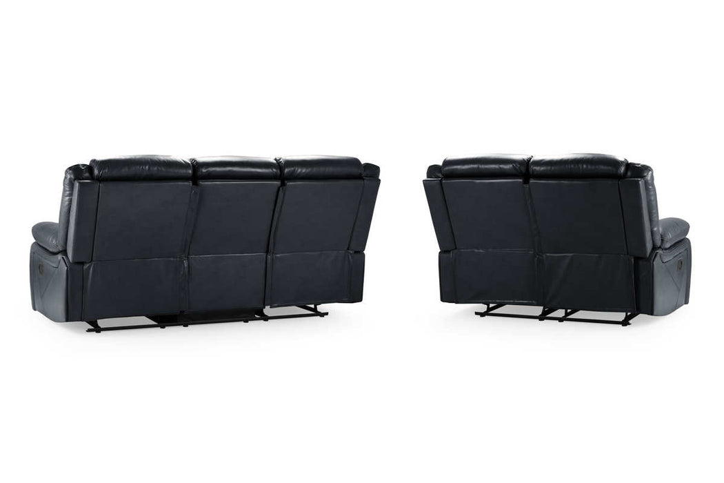 Navarre Black Faux Leather 3+2 Recliner Sofa Set - Luminex FurnitureSofasnovie_recliner_sofa_black_3+2_set