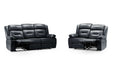 Navarre Black Faux Leather 3+2 Recliner Sofa Set - Luminex FurnitureSofasnovie_recliner_sofa_black_3+2_set
