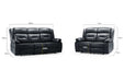 Navarre Black Faux Leather 3+2 Recliner Sofa Set - Luminex FurnitureSofasnovie_recliner_sofa_black_3+2_set