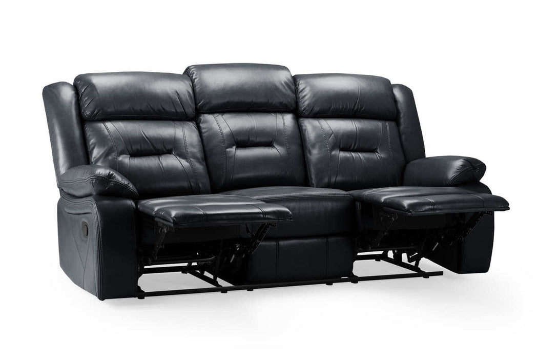 Navarre Black Faux Leather 3+2 Recliner Sofa Set - Luminex FurnitureSofasnovie_recliner_sofa_black_3+2_set