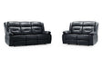 Navarre Black Faux Leather 3+2 Recliner Sofa Set - Luminex FurnitureSofasnovie_recliner_sofa_black_3+2_set