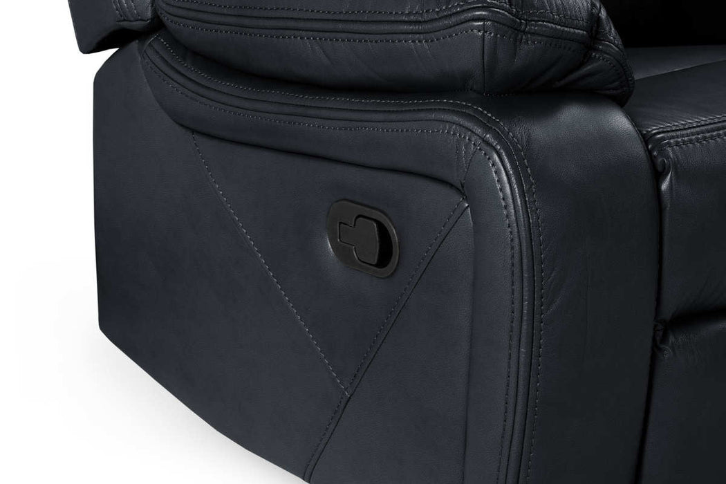 Navarre Black Faux Leather 3+2 Recliner Sofa Set - Luminex FurnitureSofasnovie_recliner_sofa_black_3+2_set