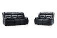 Navarre Black Faux Leather 3+2 Recliner Sofa Set - Luminex FurnitureSofasnovie_recliner_sofa_black_3+2_set