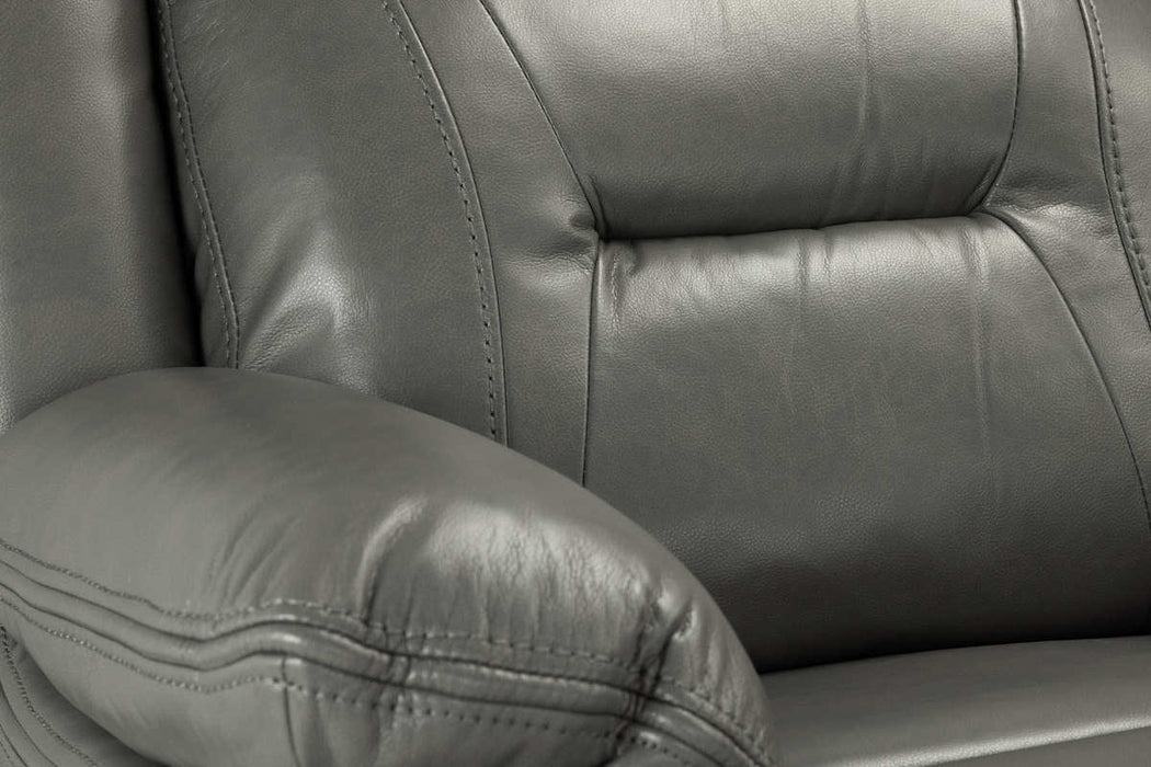 Navarre Grey Faux Leather Recliner Armchair – Recline Comfort - Luminex FurnitureOccasional Chairsnovie_recliner_sofa_grey_armchair