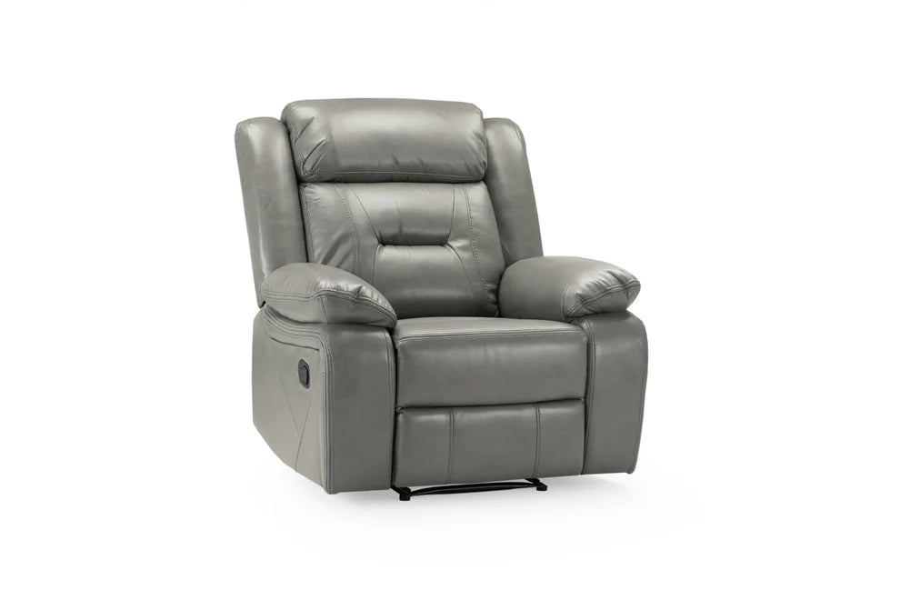 Navarre Grey Faux Leather Recliner Armchair – Recline Comfort - Luminex FurnitureOccasional Chairsnovie_recliner_sofa_grey_armchair