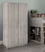 Nero 2 Door Wardrobe - Grey Oak - Luminex FurnitureWardrobeJUP306