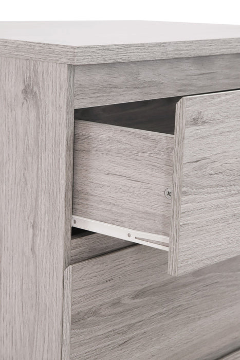 Nero 4 Drawer Chest in Grey Oak Effect - Luminex FurnitureChest of drawersJUP305