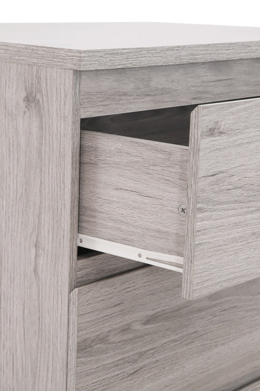 Nero 4 Drawer Chest in Grey Oak Effect - Luminex FurnitureChest of drawersJUP305