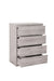 Nero 4 Drawer Chest in Grey Oak Effect - Luminex FurnitureChest of drawersJUP305
