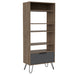 Nevada Bookcase Smoked Oak - LuminexFurnitureBookcaseNE908