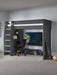 Newark Gaming Bed with Desk – Anthracite - Luminex FurnitureHigh SleepersNEB001