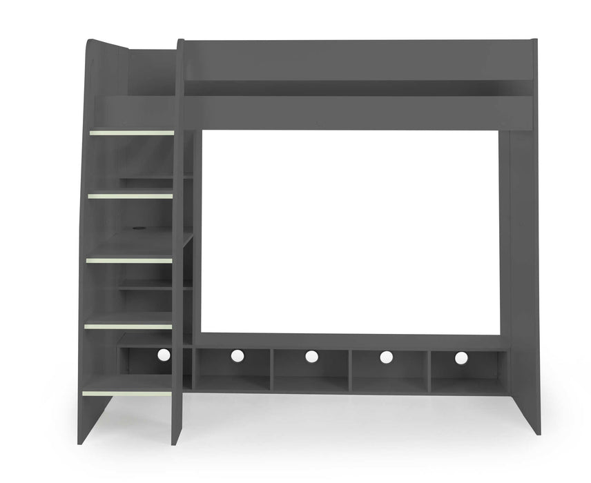 Newark Gaming Bed with Desk – Anthracite - Luminex FurnitureHigh SleepersNEB001