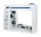 Newark Gaming Bed with Desk – White - Luminex FurnitureHigh SleepersNEB002