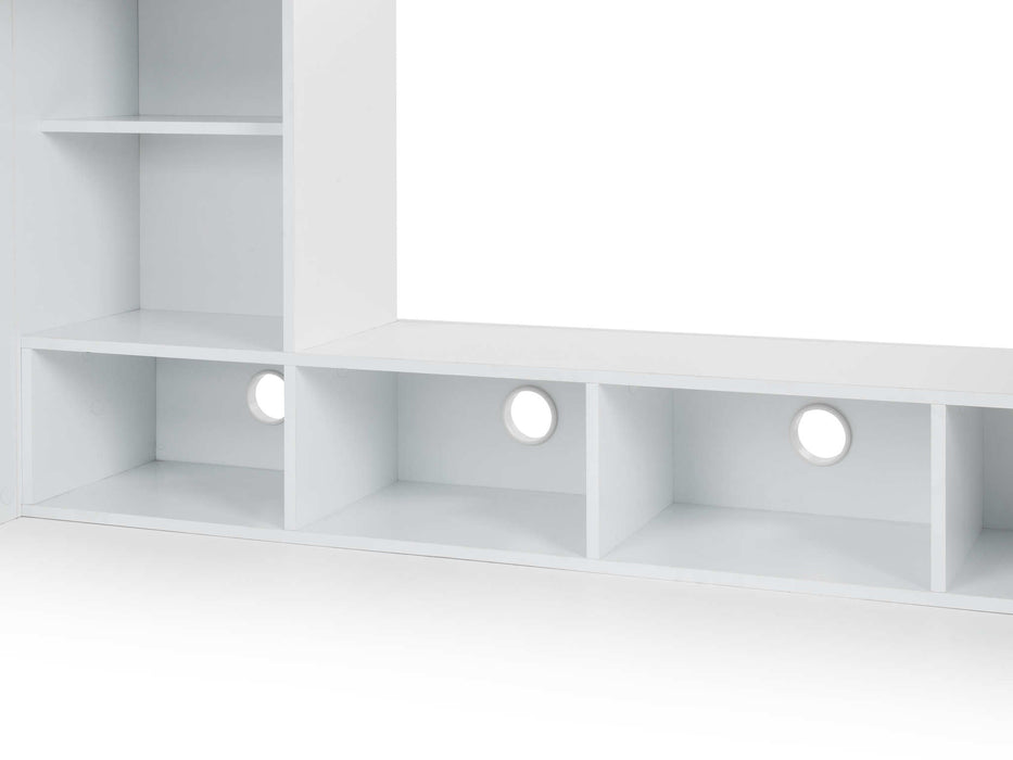 Newark Gaming Bed with Desk – White - Luminex FurnitureHigh SleepersNEB002