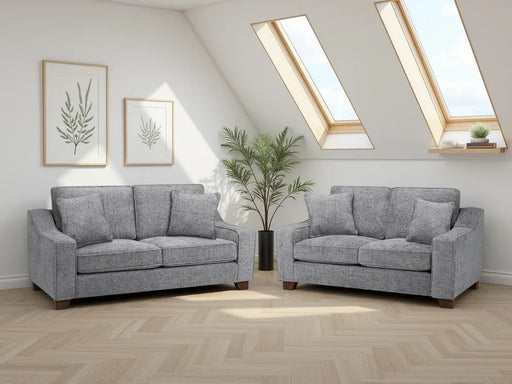 Newbury Slate 3+2 Seater Sofa Set – Woven Upholstery - Luminex FurnitureSofasnebraska_sofa_slate_3+2_set