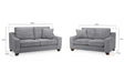 Newbury Slate 3+2 Seater Sofa Set – Woven Upholstery - Luminex FurnitureSofasnebraska_sofa_slate_3+2_set
