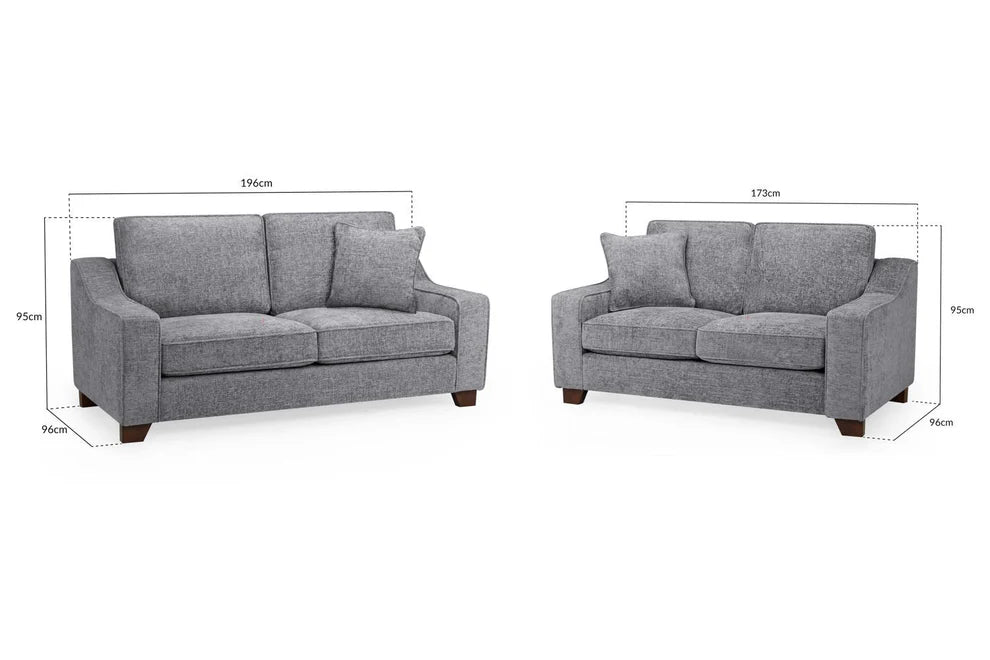 Newbury Slate 3+2 Seater Sofa Set – Woven Upholstery - Luminex FurnitureSofasnebraska_sofa_slate_3+2_set