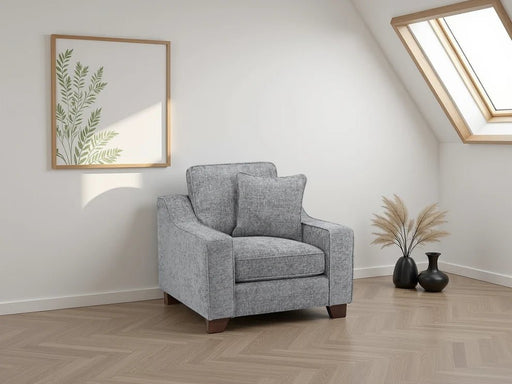 Newbury Slate Armchair – Woven Fabric Upholstery - Luminex FurnitureOccasional Chairsnebraska_sofa_slate_armchair