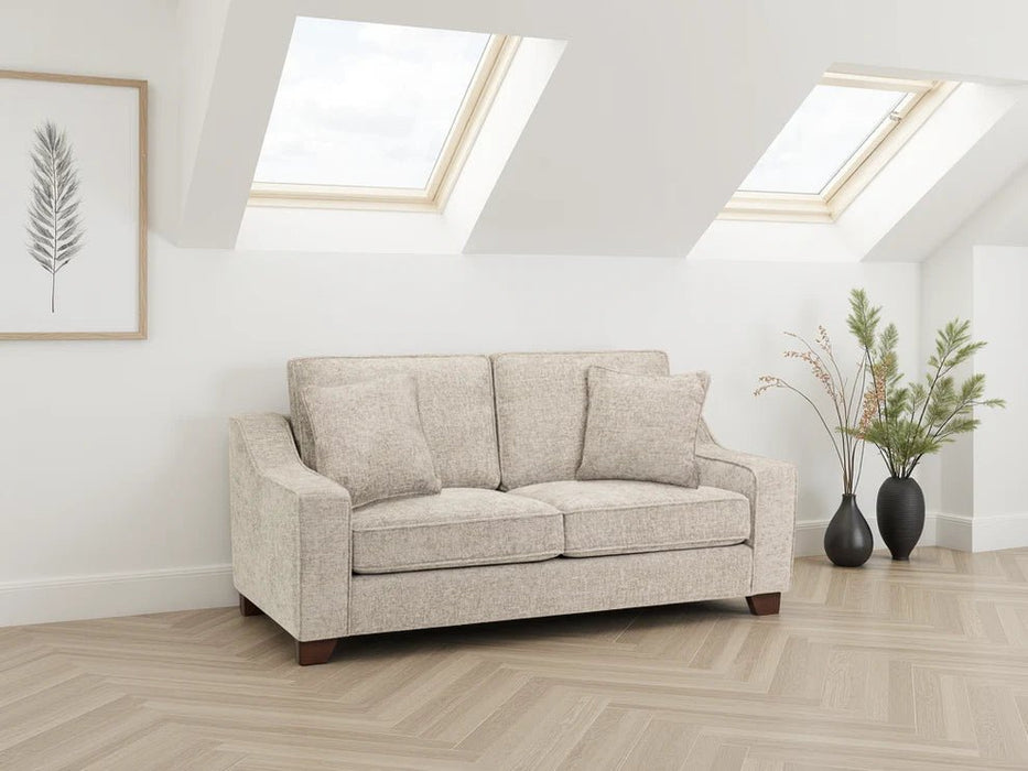 Newbury Stone 3 Seater Sofa – Woven Fabric Upholstery - Luminex FurnitureSofasnebraska_sofa_stone_3_seater