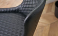 Nexra Black Faux Leather Office Chair – Quilted & Adjustable - Luminex FurnitureOffice ChairLUX011