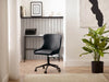 Nexra Black Faux Leather Office Chair – Quilted & Adjustable - Luminex FurnitureOffice ChairLUX011