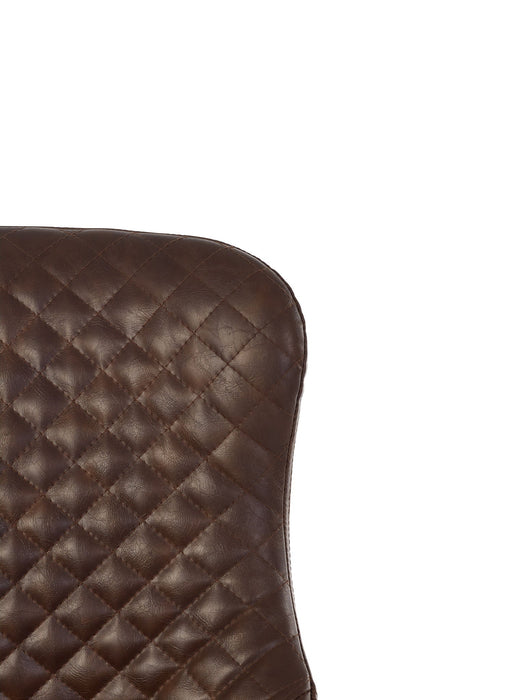 Nexra Brown Faux Leather Office Chair – Adjustable - Luminex FurnitureOffice ChairLUX012