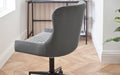 Nexra Grey Velvet Office Chair – Adjustable & Elegant - Luminex FurnitureOffice ChairLUX013