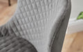 Nexra Grey Velvet Office Chair – Adjustable & Elegant - Luminex FurnitureOffice ChairLUX013