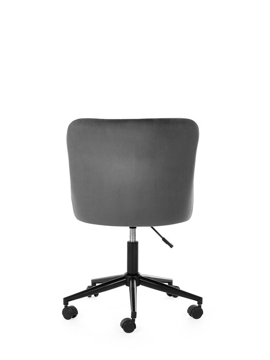 Nexra Grey Velvet Office Chair – Adjustable & Elegant - Luminex FurnitureOffice ChairLUX013