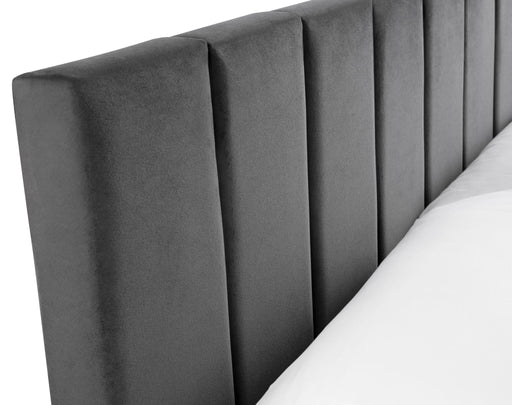 Nicolette Bed Grey - Luminex FurnitureFabric BedsROS001