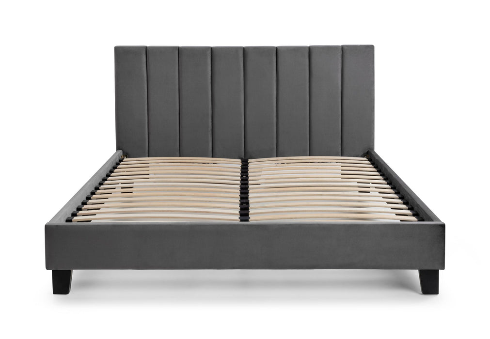 Nicolette Bed Grey - Luminex FurnitureFabric BedsROS001