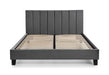 Nicolette Bed Grey - Luminex FurnitureFabric BedsROS001