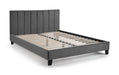 Nicolette Bed Grey - Luminex FurnitureFabric BedsROS001