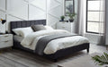 Nicolette Bed Grey - Luminex FurnitureFabric BedsROS001