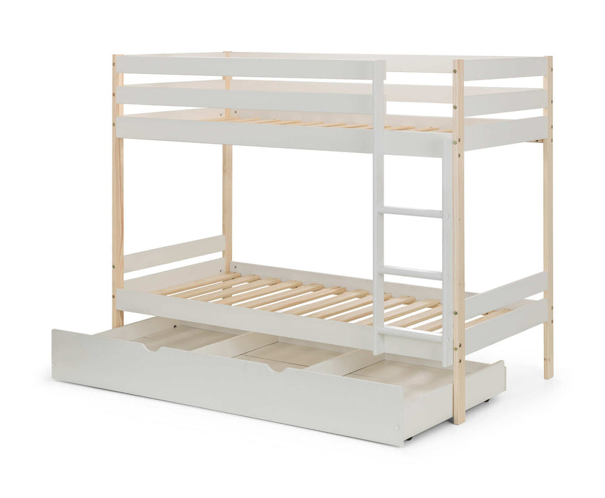 Night Owl Bunk Bed – Two Tone White & Pine - Luminex FurnitureBunk BedNOV001