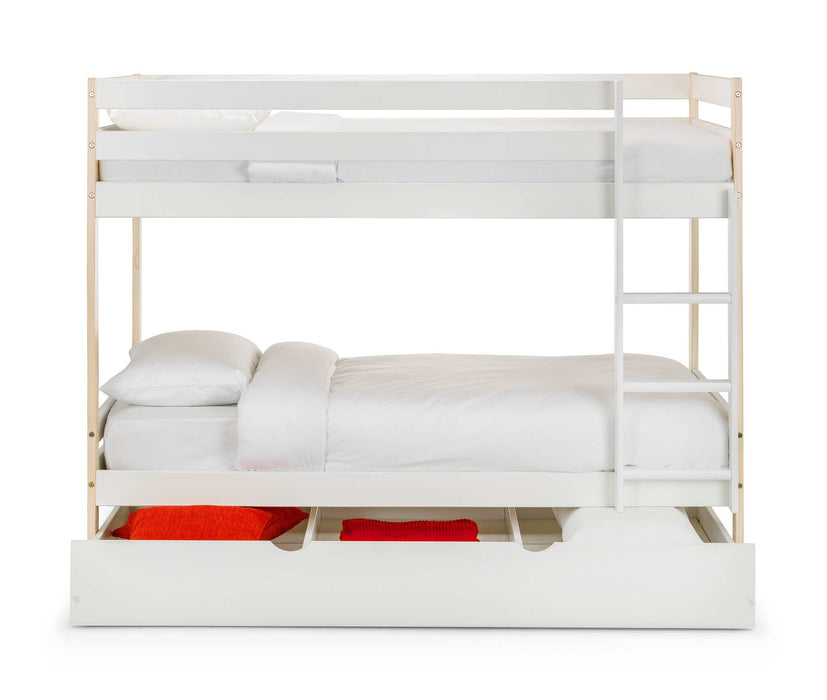 Night Owl Bunk Bed – Two Tone White & Pine - Luminex FurnitureBunk BedNOV001