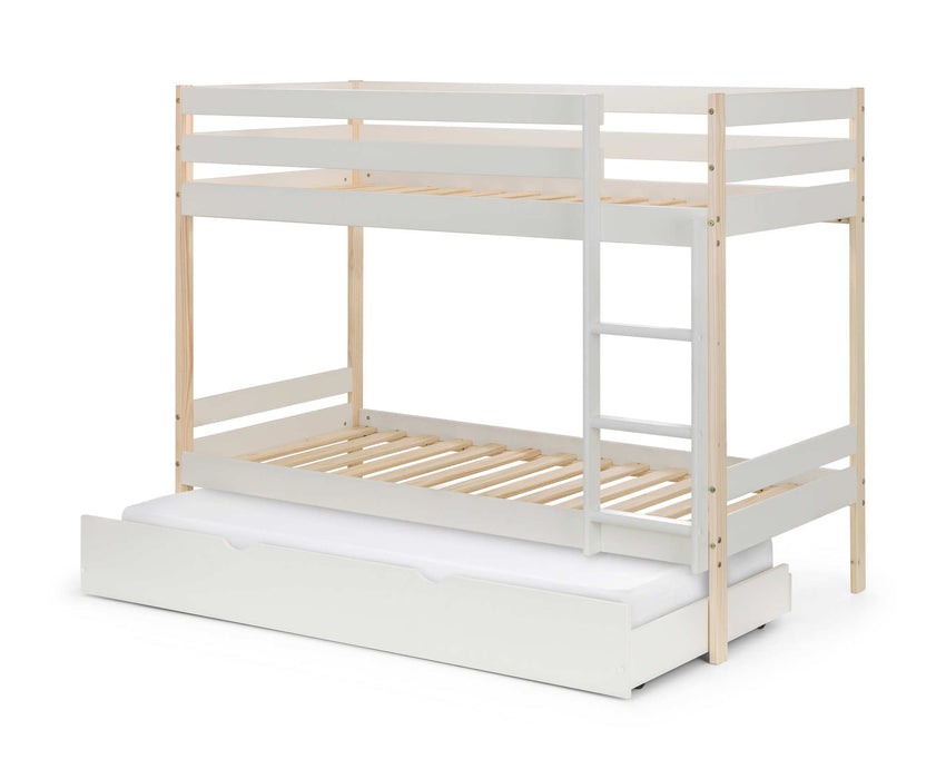 Night Owl Bunk Bed – Two Tone White & Pine - Luminex FurnitureBunk BedNOV001