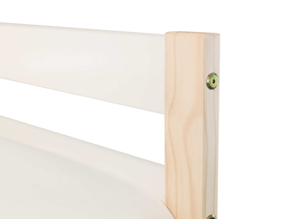 Night Owl Bunk Bed – Two Tone White & Pine - Luminex FurnitureBunk BedNOV001