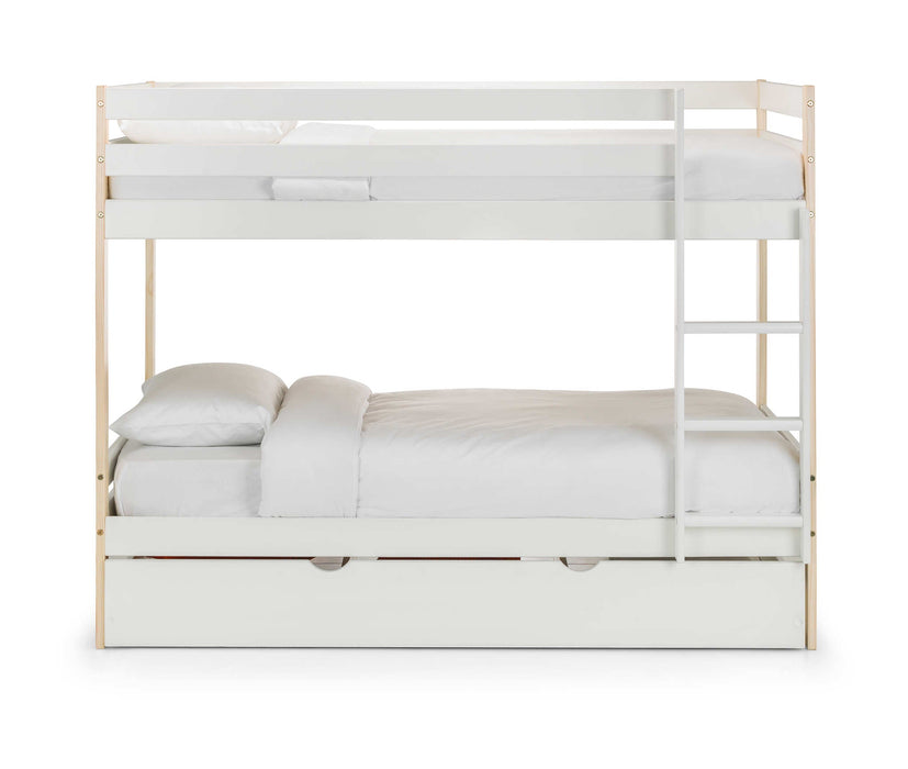 Night Owl Bunk Bed – Two Tone White & Pine - Luminex FurnitureBunk BedNOV001