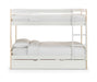 Night Owl Bunk Bed – Two Tone White & Pine - Luminex FurnitureBunk BedNOV001