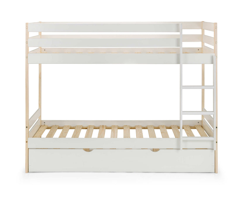 Night Owl Bunk Bed – Two Tone White & Pine - Luminex FurnitureBunk BedNOV001