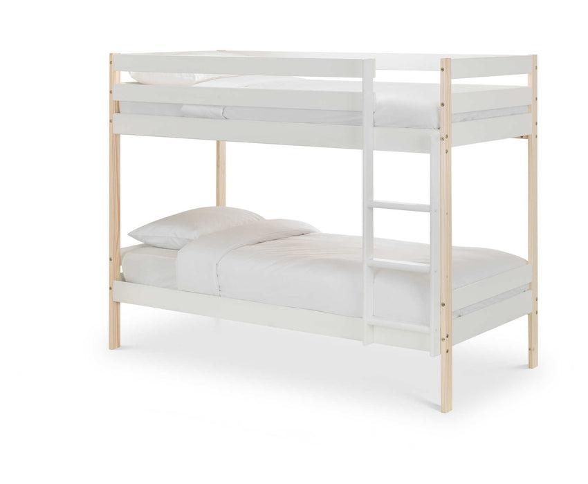 Night Owl Bunk Bed – Two Tone White & Pine - Luminex FurnitureBunk BedNOV001