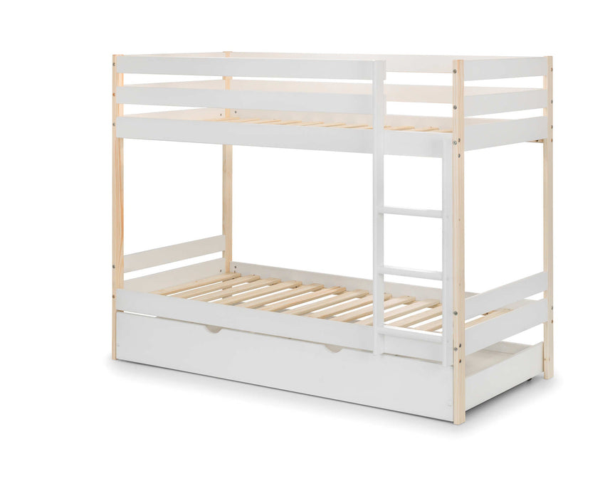 Night Owl Bunk Bed – Two Tone White & Pine - Luminex FurnitureBunk BedNOV001