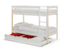 Night Owl Bunk Bed – Two Tone White & Pine - Luminex FurnitureBunk BedNOV001