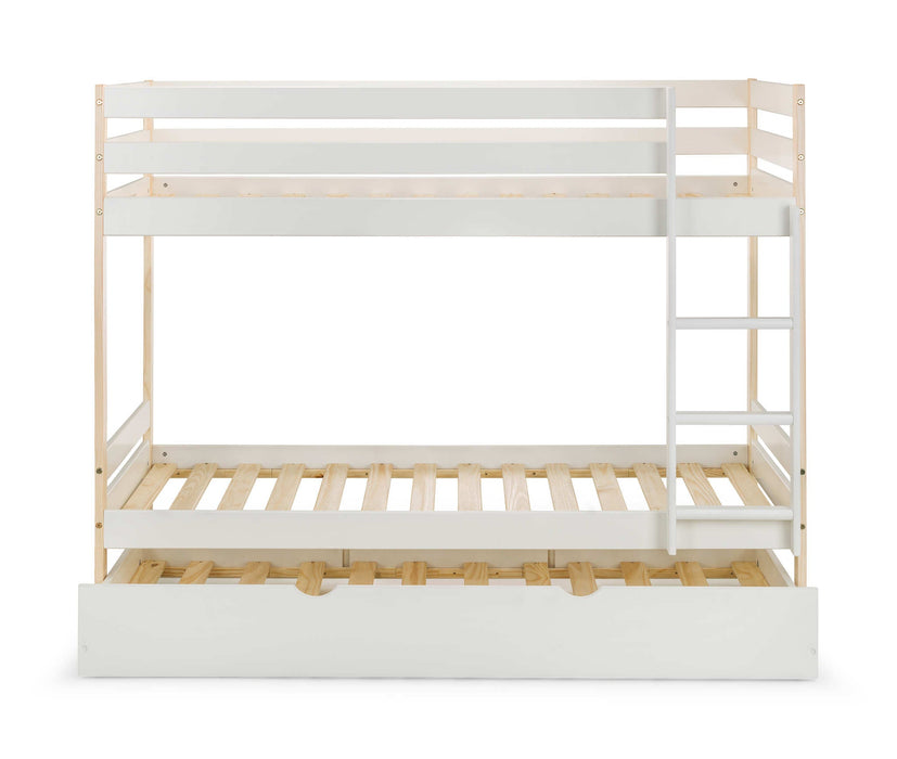 Night Owl Bunk Bed – Two Tone White & Pine - Luminex FurnitureBunk BedNOV001