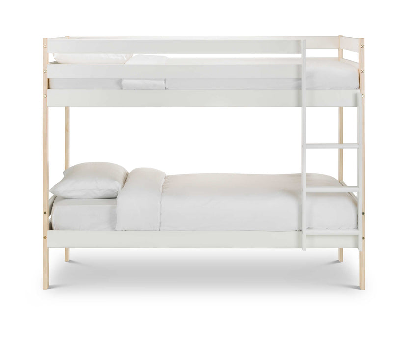 Night Owl Bunk Bed – Two Tone White & Pine - Luminex FurnitureBunk BedNOV001