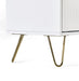Noemi 2 Door 1 Drawer Wardrobe - Matt White - Luminex FurnitureWardrobeMUR006
