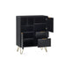 Noemi 2 Door 2 Drawer Sideboard - Matt Black - Luminex FurnitureSideboardMUR105