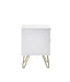 Noemi 2 Drawer Bedside in Matt White - Luminex FurnitureBedside TableMUR001