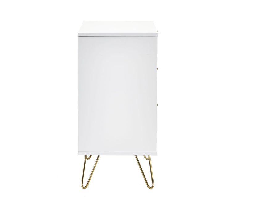 Noemi 3 Drawer Chest - Matt White - Luminex FurnitureChest of drawersMUR002